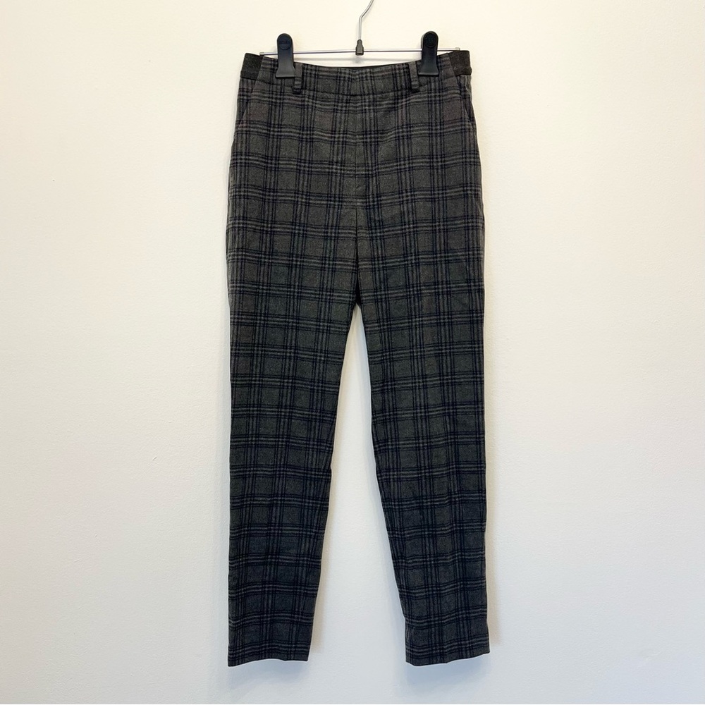 Uniqlo slim fit stretch plaid pants
